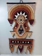 Wanddecoratie - Vintage Handgeweven Solapuri Wandtapijt -, Antiek en Kunst