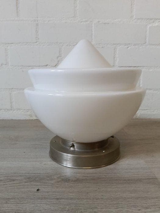 Lamp - Glas, Metaal, Antiquités & Art, Antiquités | Éclairage
