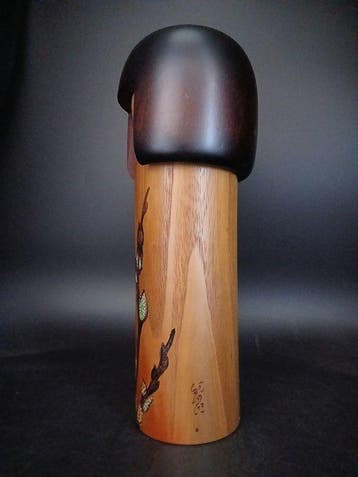 grande Sosaku poupée Kokeshi créative (31 cm), « Cat Tail, Antiek en Kunst