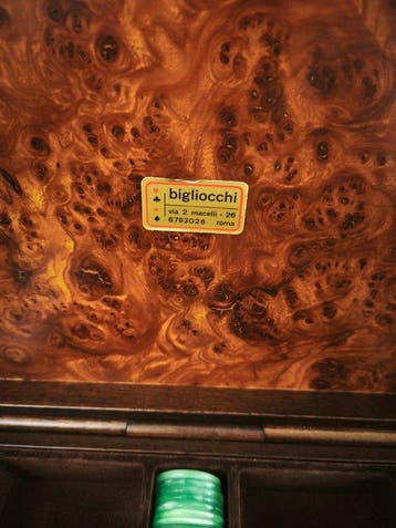 bigliocchi Roma - Pokerset - hout,madredreperla