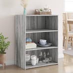 vidaXL Dressoir 70x41x93 cm bewerkt hout grijs sonoma, Verzenden, Nieuw
