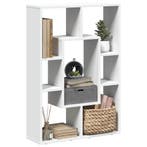 vidaXL Boekenkast Wit 63x20x90 cm Bewerkt Hout, Huis en Inrichting, Verzenden, Nieuw