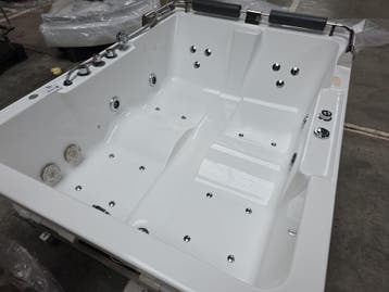 Acryl rechthoekig hydromassagebad EAGO, Huis en Inrichting, Keuken | Keukenbenodigdheden, Nieuw