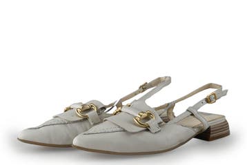 Manfield Slingbacks in maat 38 Wit, Vêtements | Femmes, Verzenden