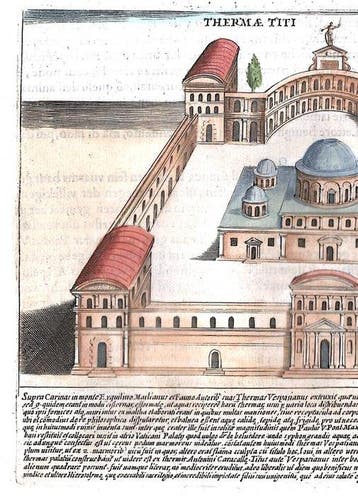 Italie - Lazio, Rome, Thermes de Vespasien; G. Lauro -, Livres