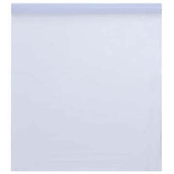 vidaXL Raamfolie statisch mat wit 45x2000 cm PVC, Verzenden, Nieuw