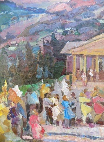 Samkov Mikhail Aleksandrovich (1919-1994) - Festa paesana