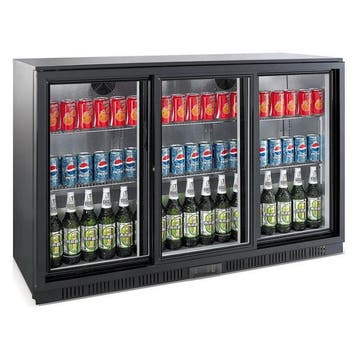 Barkoelkast | 320L | Zwart | 0°C/+10°C | Statisch +, Verzenden