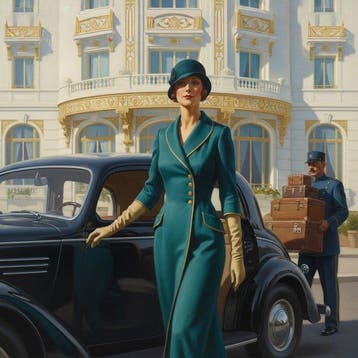 Le Yack - Arrival at the Grand Hotel - Hand signed