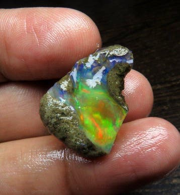 Klein Ethiopisch opaalspecimen, los, rauw Ruw- 3.24 g - (1)