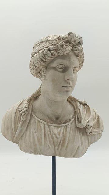sculptuur, Matrona romana - 36 cm - marmerpoeder
