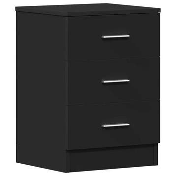 Table de chevet noire 3 tiroirs - Retour - 39% de remise, Verzenden