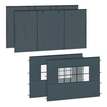 2dekans | VonRoc Zijwanden Set 3x4,5m voor Premium Partytent, Ophalen of Verzenden