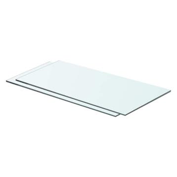 vidaXL Schappen 2 st 60x25 cm glas transparant, Verzenden