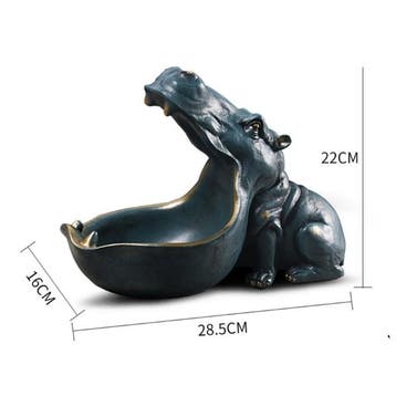 Nijlpaard Beeld Sleutelhouder - Decor Miniatuur Ornament, Verzenden, Nieuw