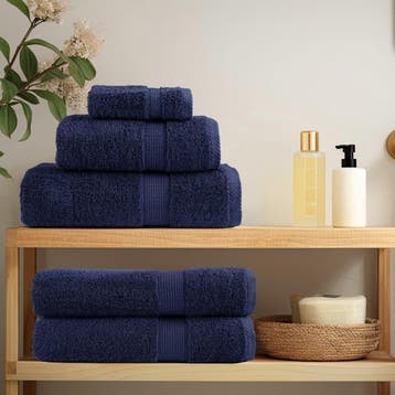 vidaXL Premium washandjes SOLUND 10 stuks marineblauw 30x30, Verzenden