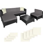 tectake Rotanlounge met aluminium frame, inclusief bekleding, Tuin en Terras, Verzenden, Nieuw