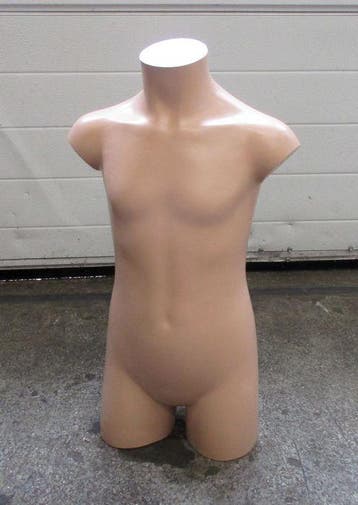 Paspop, Etalagepop Kind, B35 x D17 x H60cm, huidkleur