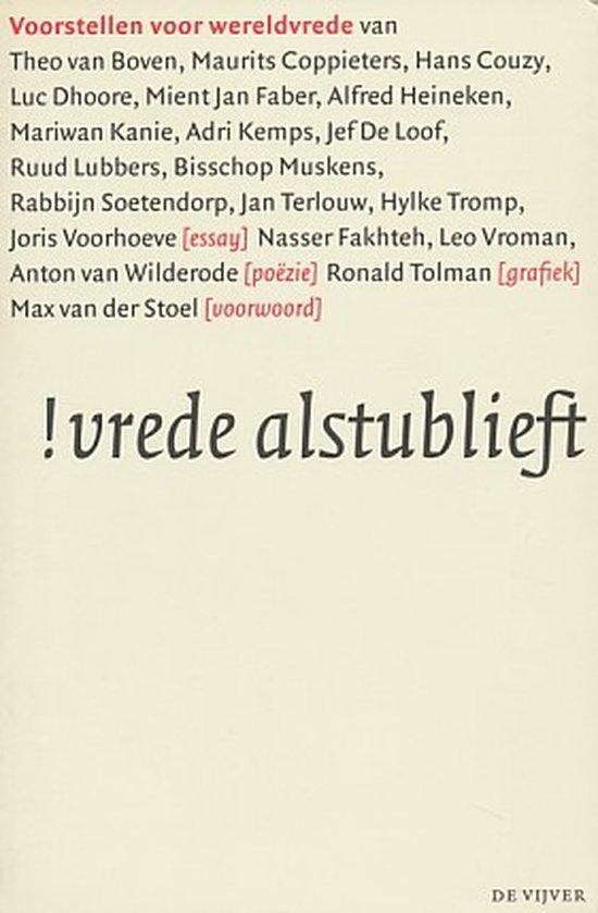 Vrede alstublieft! 9789076224114 THEO VAN BOVEN, Boeken, Politiek en Maatschappij, Gelezen, Verzenden