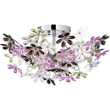 LED Plafondlamp - Plafondverlichting - Trion Flowy - E14 Fit, Maison & Meubles, Lampes | Plafonniers, Verzenden