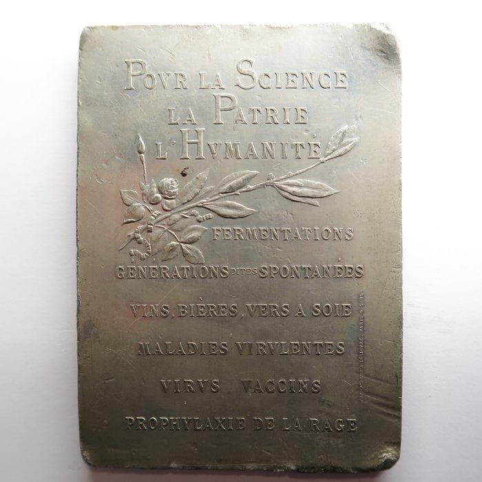 France. Plaque Louis Pasteur, Hémoglobine Deschiens, Postzegels en Munten, Munten | Europa | Niet-Euromunten