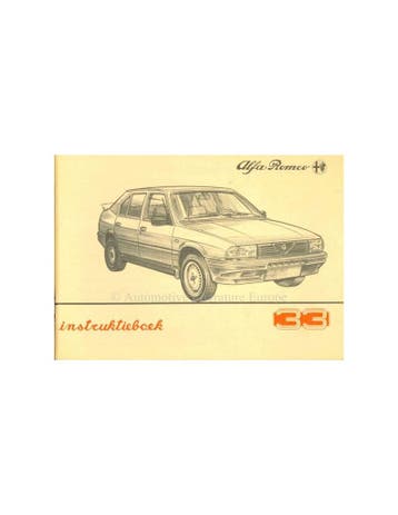 1986 ALFA ROMEO 33 INSTRUCTIEBOEKJE NEDERLANDS
