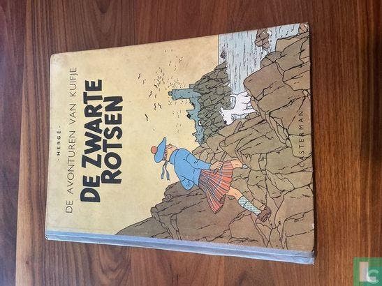 Kuifje - De zwarte rotsen - 1947, Livres, BD, Envoi