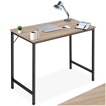 Bureau Jenkins - Industrieel licht hout, eiken Sonoma, 80 cm, Huis en Inrichting, Verzenden, Nieuw
