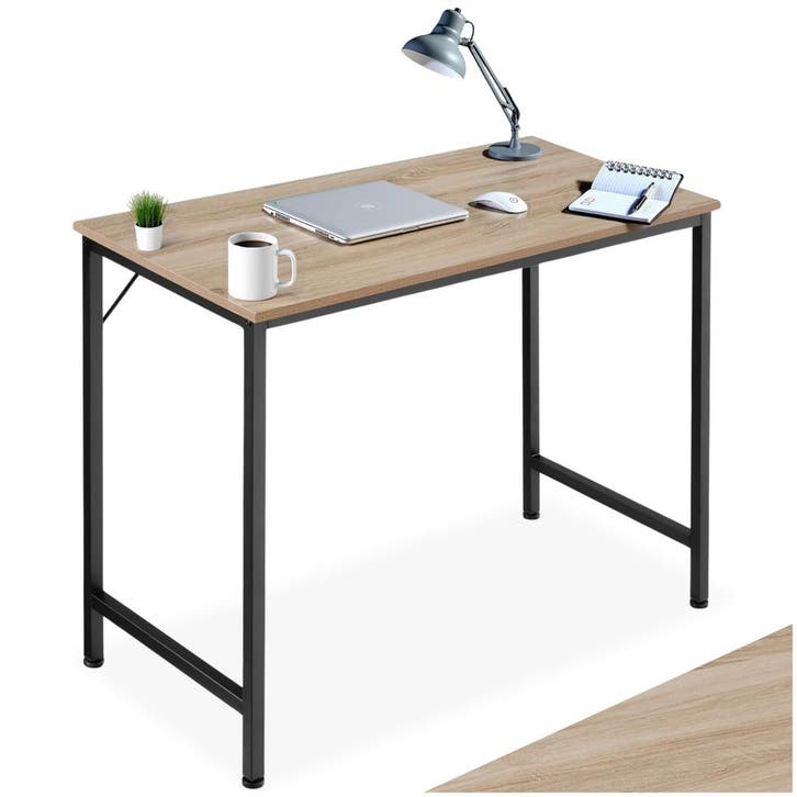 Bureau Jenkins - Industrieel licht hout, eiken Sonoma, 80 cm, Maison & Meubles, Bureaux, Envoi