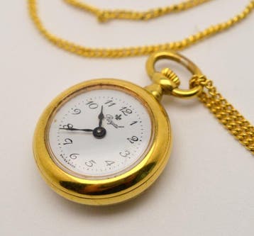 Royal - vintage mechanical pocket watch with chain -
