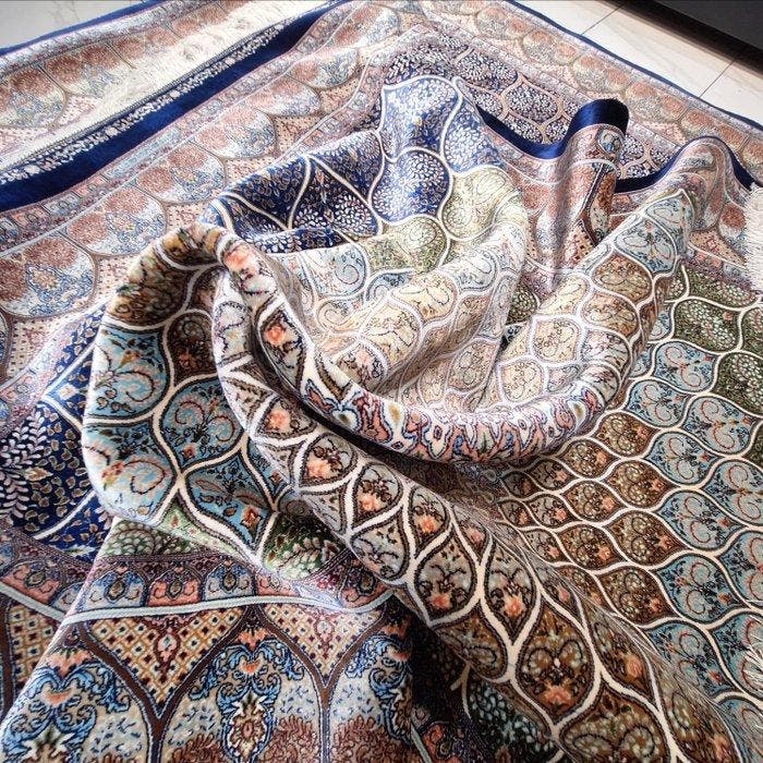 Deluxe Zijden Isfahan-verzamelaarstapijt - (A++) Kwaliteit -, Maison & Meubles, Ameublement | Tapis & Moquettes