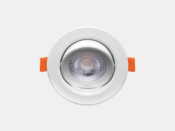 Veiling - 100x 4.9W SMD LED Inbouwspot 3000K mat wit met len, Auto-onderdelen, Verlichting