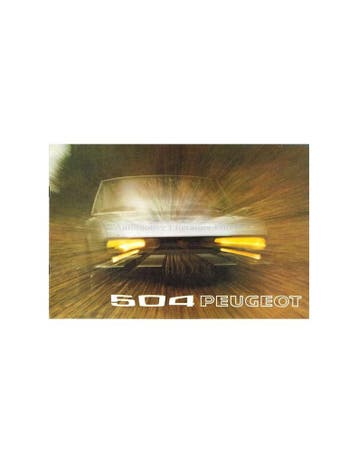 1973 PEUGEOT 504 BROCHURE NEDERLANDS, Boeken, Nieuw
