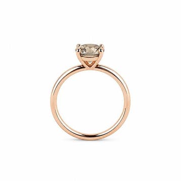 Ring - 14 karaat Roségoud - 1.55ct. tw. Bruin Diamant, Nieuw
