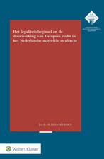 Het legaliteitsbeginsel en doorwerking van Europees recht in, Boeken, Verzenden, Gelezen, Judit Gerrie Hendrike Altena