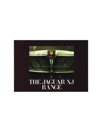 1974 JAGUAR XJ PROGRAMMA BROCHURE ENGELS, Ophalen of Verzenden