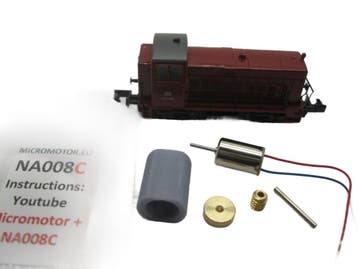 micromotor NA008C motor ombouwset voor Arnold V45 , SNCF Y, Hobby en Vrije tijd, Modeltreinen | N-Spoor, Overige merken, Gelijkstroom