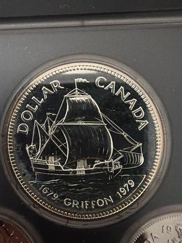 Canada. 1 Dollar 1979 Griffon 23,32g im KMS Set (Sans prix