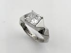 Ring - 14 karaat Witgoud - 2.07ct. tw. Diamant (Lab-grown)