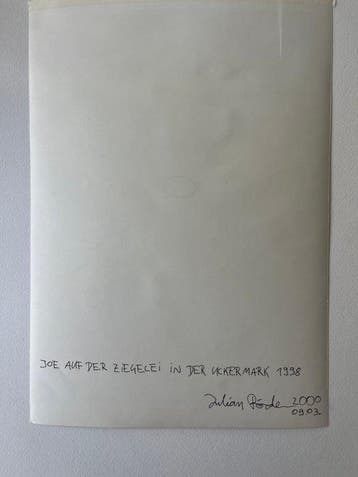 Julian Röder - Joe auf der Ziegelei in der Uckermark 1998