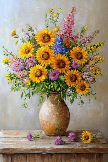 Iconica - Summer Sunflowers - unique 1/1 XXL (150 x 100 cm)