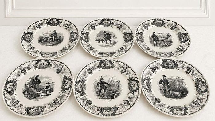 Villeroy & Boch - Henri Mouzin - Tafelservies voor 6 (6) -, Antiquités & Art, Antiquités | Meubles | Tables