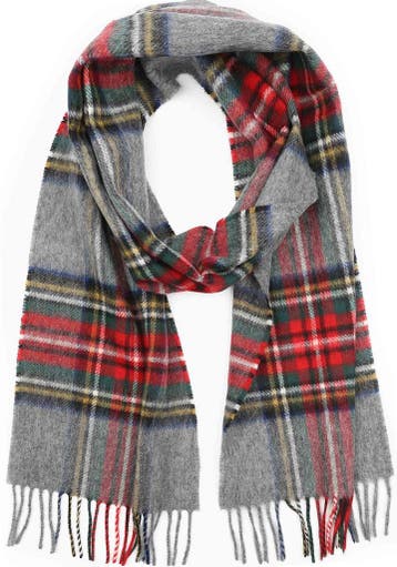 Suitable Sjaal Ruit Merino Wol Grijs Multicolour maat  Heren, Verzenden, Nieuw, Suitable