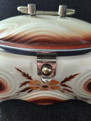 Boîte à biscuits - Porcelaine - Art déco allemand, Antiquités & Art