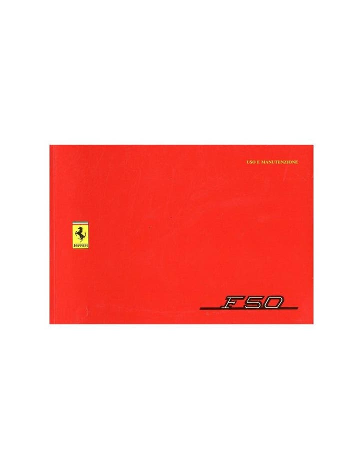 1995 FERRARI F50 INSTRUCTIEBOEKJE 1034/95, Autos : Divers, Modes d'emploi & Notices d'utilisation, Enlèvement ou Envoi
