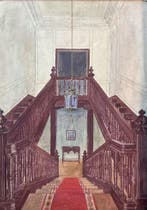 European School (1930s) - Stairway to the Stairs, Antiek en Kunst