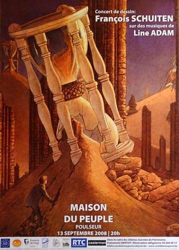 Schuiten, François - 2 Offset Print - Concert de dessin -, Boeken, Nieuw