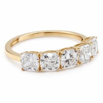 Zonder minimumprijs - Ring - 14 karaat Geel goud - 2.29ct., Nieuw