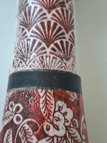 Melina Pollez - sculptuur, Kokeshi Raku - 23 cm - Keramiek,