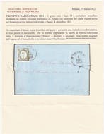 Provinces napolitaines 1861 - 4 déc. 1 g isolé Sass 19, Gestempeld